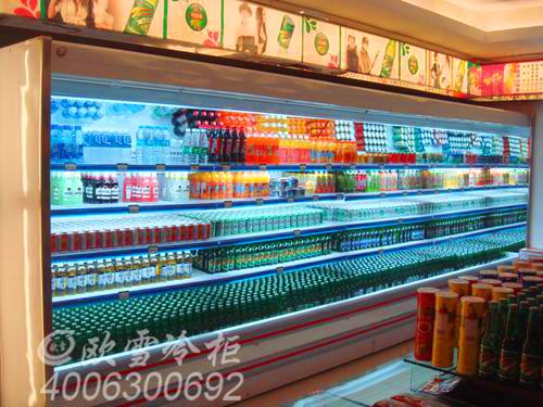 C001東莞寮步樂歡天KTV飲料風幕展示柜